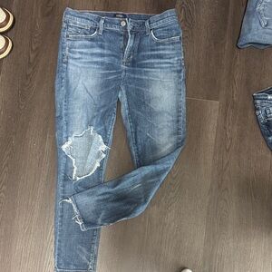 AGOLDE Distressed Blue Women's Jeans